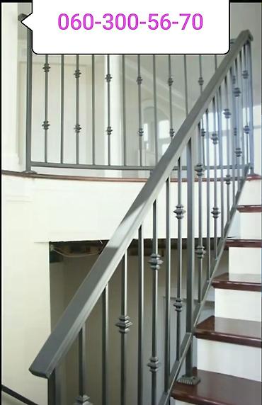 Pilləkən məhəccərləri: Yeni Pilləkən məhəccəri, Polad, Ödənişli çatdırılma, Ünvandan götürmə, Pulsuz çatdırılma — 9