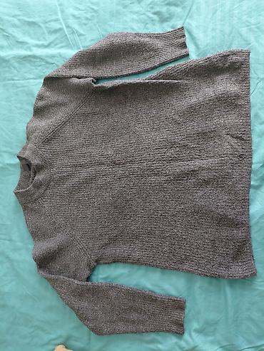 kafeini shoes: AMISU Knitwear džemper, sivi, veličina M (EU/US/CA). Mekan pleteni — 2