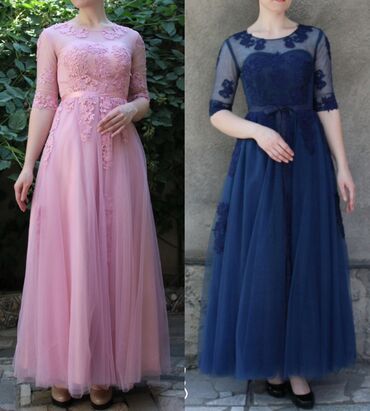 Вечерние платья: Вечернее платье, А-силуэт, Длинная модель, Без рукавов, Стандарт — 3