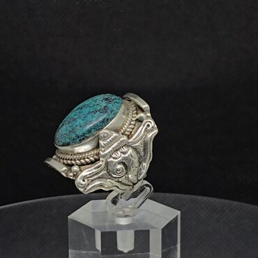 zumrud qaşlı uzuklər: Кольцо, Серебро, Бирюза at lalafo.az zumrud qaşlı uzuklər: Кольцо, Серебро, Бирюза