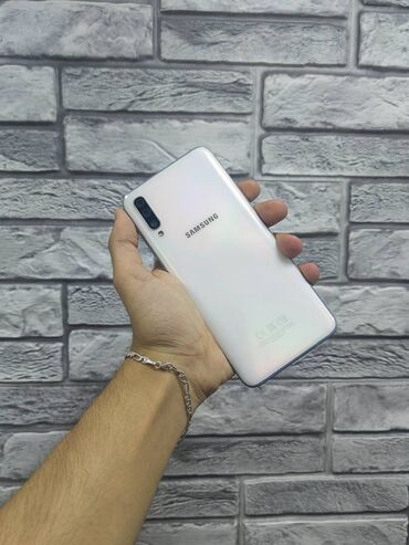 купить защитную пленку на телефон: Samsung Galaxy A70, 128 GB, rəng - Ağ, Zəmanət, Barmaq izi, Face ID