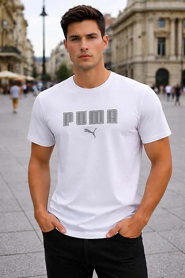 Majice: Muška PUMA majica kratkih rukava – logo print - Klasik kroj sa — 1