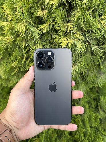 IPhone 14 Pro Max, Б/у, 128 ГБ, Черный, Коробка, 100 %