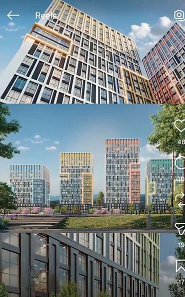 годаю: 3 комнаты, 74 м², Асанбай мкр Элитка, 14 этаж, ПСО (под самоотделку) — 5