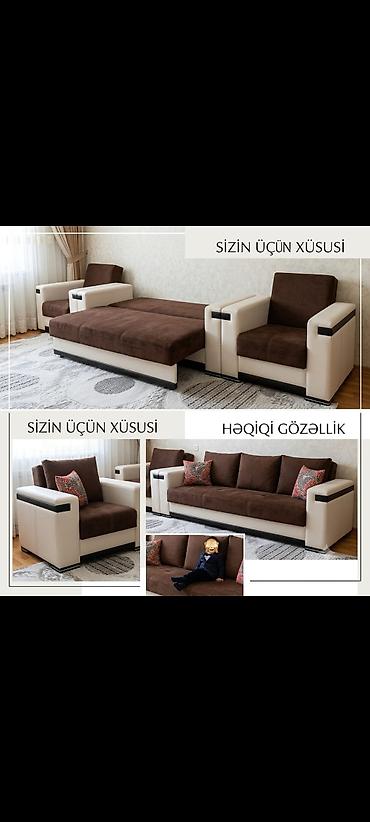 İşlənmiş, Divan, 2 kreslo, Bazalı, Açılan lalafo.az -da İşlənmiş, Divan, 2 kreslo, Bazalı, Açılan