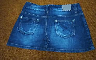 Юбки: Юбка, Модель юбки: Прямая, Мини, Джинс — 2
