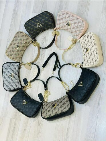 Torbe: Torba za rame, Guess, Materijal: Platno — 10