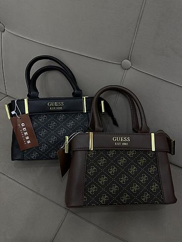 macbook canta: GUESS qadın əl çantası – mini tote model - Brend: GUESS (EST 1981 — 4