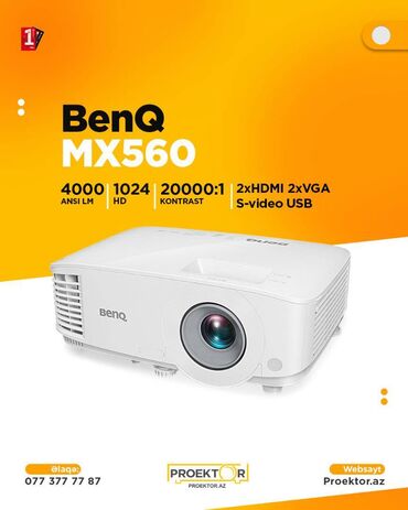 купить проэктор: Yeni Portativ Proyektor BenQ, Ödənişli çatdırılma