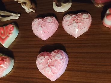 Подарки и сувениры: Ажурное фигурное мыло «Сердце» - Ручная работа, форма в виде сердечка — 17