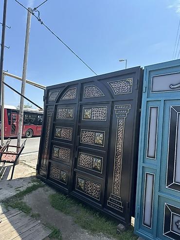 Həyət darvazaları: Yeni Dəmir Həyət darvazası, Yana açılan, 3 m, Mexaniki, Qapı ilə, Kredit var, Pulsuz quraşdırma, Pulsuz çatdırılma — 5