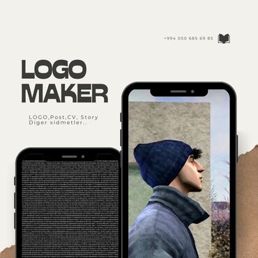 qrafik dizayner is elanlari: Logo Maker Instagram Story,Post,iş Cv və digər xidmətlər ətraflı