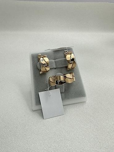железный автамат: Набор украшений, Проба 585, Новый, Цвет металла: Желтый — 2