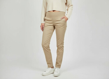 terrastyll spodnie: Material trousers for women, size M