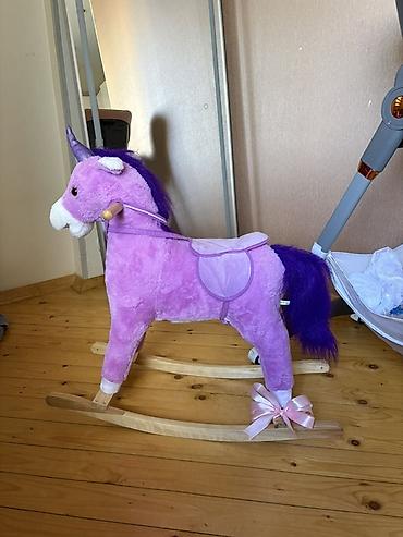 oyuncaqlar per page 40: Bənövşəyi rəngli yelləncək oyuncaq – unicorn (at) modeli. - Yumşaq — 1