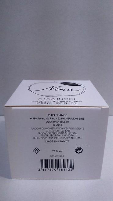 mirisljava sveca: NINA RICCI NINA EDT 80ML TSTR | Nina Ricci Nina edt 80ml tstr — 3