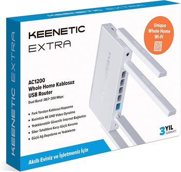 Modemlər və şəbəkə avadanlıqları: Keenetic KN-2111 AC1200 WIFI5 VDSL2/ADSL2+ texnologiyalı modem router