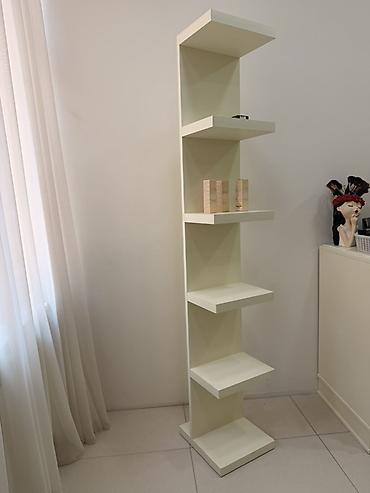 Rəflər: Müasir dizaynlı dikey rəf sistemi - Material: MDF/laminat tipli — 1