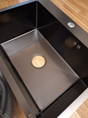 Mətbəx çanaqları: Yeni Kvadrat Mətbəx çanağı, Şkafsız, Paslanmaz polad, Pulsuz çatdırılma — 5