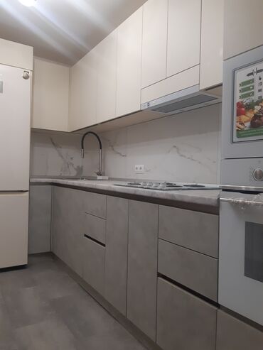 Sifarişlə mətbəx mebeli: Sifarişlə mətbəx dəsti, Özü çəkən petlələr, MDF, Kredit var, Pulsuz çatdırılma — 7