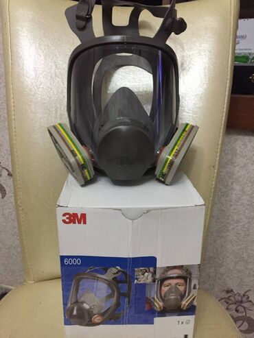 tibbi maska satilir: "3 M " - 6000 üz / Üz / nəfəs / göz qoruyucu Maskası--- Filtrləri ilə