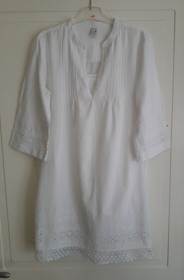 pamucna bluza sa nabranim rukavp s: Zara, Midi, 164-170