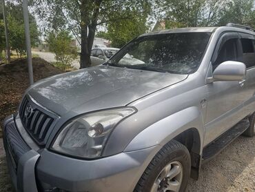 продажа авто в бишкеке и по всему кыргызстану: Toyota Land Cruiser Prado 120, серебристый внедорожник. Кузов и