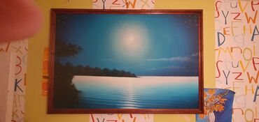 Картина "Иссык-Куль ночь" . размер 126см×85см цена 1100сом