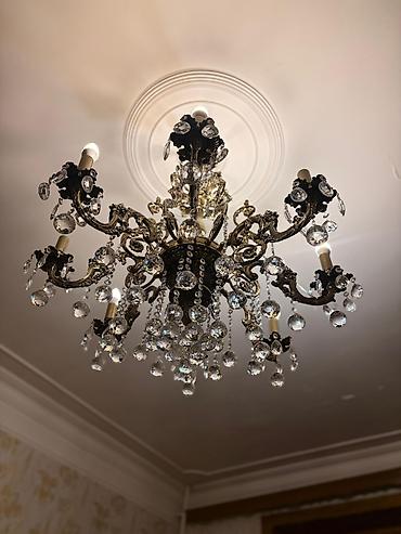 İşıqlandırma: Çılçıraq, 5 lampa, Metal — 2