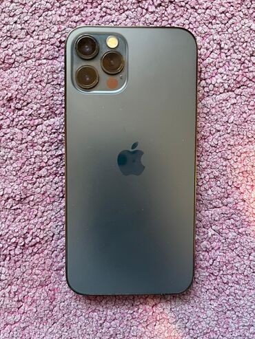5g aparati: IPhone 12 Pro, Pacific Blue, Face ID