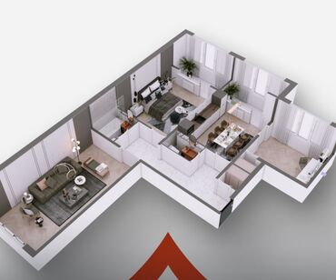 квартира потселением: 3 комнаты, 88 м², 108 серия, 2 этаж, ПСО (под самоотделку)