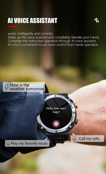 Ručni satovi: Smart watch, Muški — 18