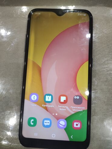 samsung a01 core: Samsung Galaxy A01, 16 GB, rəng - Göy, Sensor, İki sim kartlı, Face ID