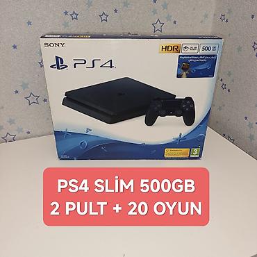 barter playstation: PS4 slim 500GB əla vəziyətdə, 1ay istifadə olunub Qutusunda tam — 1