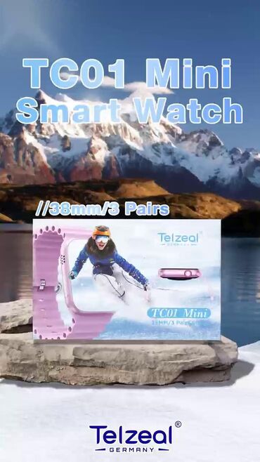 Smart saatlar: Yeni, Smart saat, Telzeal, Bildirişlər, rəng - Çəhrayı