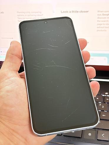 samsung tab a9: Samsung Galaxy A55 5G, 128 GB, rəng - Bənövşəyi, Sensor, Barmaq izi, Simsiz şarj — 5