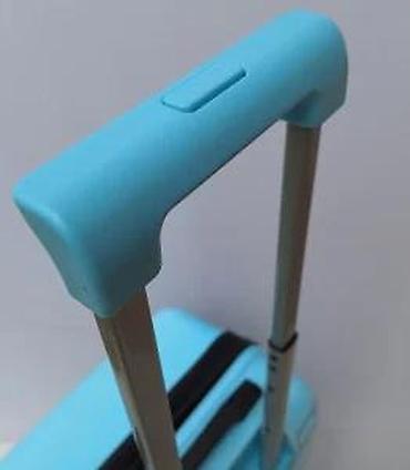 Rančevi, torbe i koferi: Dečji kofer na točkiće – plavi sa motivom dinosaurusa - Tvrda školjka — 16