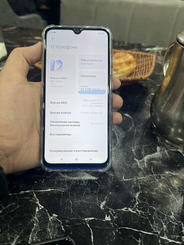 сумки для ноутбуков laut: Redmi, Redmi Note 8, Колдонулган, 128 ГБ, түсү - Көк, 2 SIM