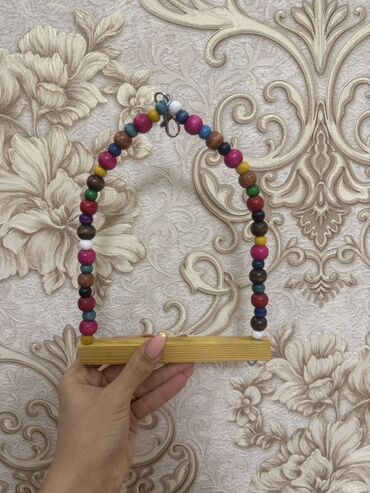 Oyuncaqlar: Papuqay və xırda quşlar üçün asılqan–oyuncaq Balaca yelləncək quşlar — 8