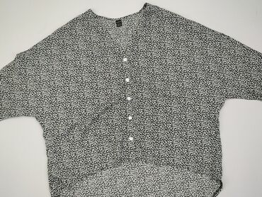 krotka bluzki z bufiastymi rękawami: Bluzka Damska, Shein, L, stan - Idealny