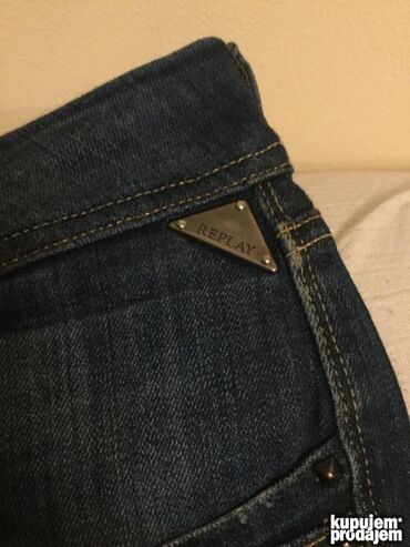 Farmerke: Original Replay farmerice 33 / 28 100% cotton Polustruk 44cm — 6