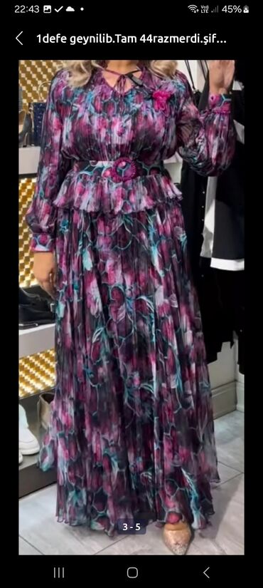 oksi lady shoes instagram: Вечернее платье, Макси, 2XL (EU 44)