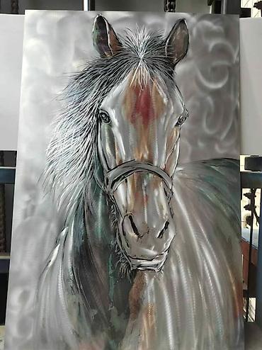 eşək şəkli: Ideal hədiyyə, metal üzərində, Azərbaycanda bir ilkdi, whatsapa yazin — 2
