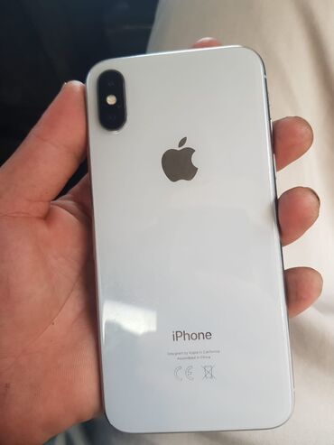 iphone xr цена в бишкеке бу: IPhone X, Б/у, 64 ГБ, Белый, 98 %