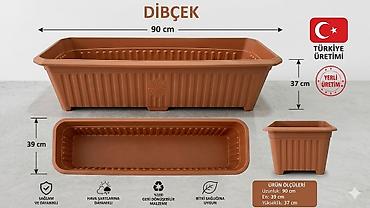 dibcek qablari: Dibcek – Türkiyə istehsalı keyfiyyətli gül əkən qab Bağ, balkon, həyət — 1