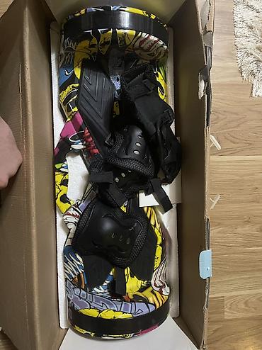 elekt: Rəngarəng qrafiti dizaynlı hoverboard (giroskuter) - Təkər ölçüsü — 7
