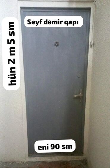 dəmir sef qapı: Bu seyf tipli dəmir qapı təhlükəsizliyi təmin etmək üçün nəzərdə