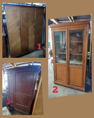номер для дома: Продаю шкафы. 1. Шифоньер 2000 сом 2. Стеклянный шкаф 1500 3. Шифоньер