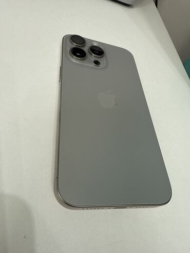 Apple iPhone: IPhone 15 Pro Max, Б/у, 256 ГБ, Natural Titanium, Коробка, 90 %