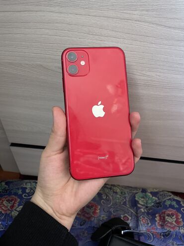 Apple iPhone: IPhone 11, Б/у, 64 ГБ, Красный